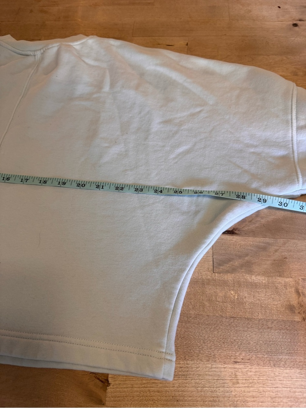 Athleta Women's forever fleece dolman Mint Green Crewneck cropped Sweatshirt - Picture 7 of 7
